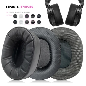 Oncepink için Yedek Kulak Pedleri Pioneer SE-MS7BT-K SE-MS9BN Kulaklık Kalınlaşmak Yastık Kadife Earcups Earmuffs Kulak Kapakları