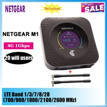 Orijinal Unlocked Netgear Nighthawk M1 4GX Gigabit LTE Mobil Yönlendirici 1000 mbps WiFi Hotspot MR1100 + 2 ADET Antenler