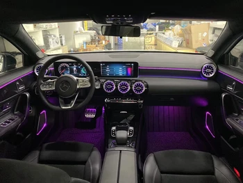 Otomatik Aydınlatma Sistemi İç Atmosfer LED Araba Ortam ışığı Mercedes-Benz A sınıfı W177