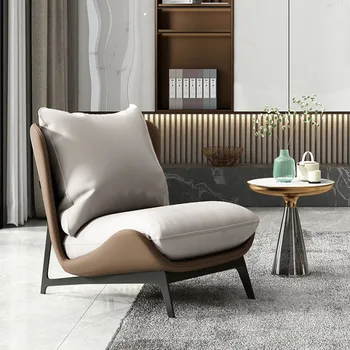 Oturma Odası salon sandalyeleri İskandinav Tasarımcı Açık Modern Sandalyeler Lüks Tek Kişilik Kanepe Sillas De Comedor Kütüphane Mobilyaları LQQ40XP