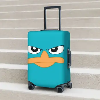 Perry Ornitorenk bavul kılıfı Ajan P Pratik Seyahat Koruma Bagaj Malzemeleri Uçuş