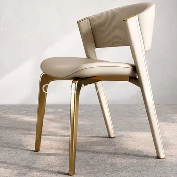 PU Deri Mutfak İskandinav yemek sandalyeleri Yatak Odası Tasarımcı Ergonomik Modern Sandalyeler Salon Dresser Lüks Sillas Ev Mobilyaları WKYZ