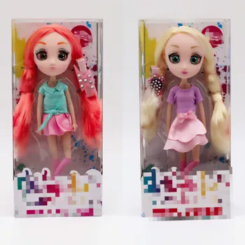 Sevimli 7 Eklemler Bjd Blyth Doll Büyük Cam Gözler Bebek Kız Oyun Evi Bebek Bebek Dıy Moda Bebek Oyuncak çocuklar için doğum günü hediyesi