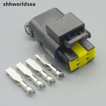 shhworldsea 4 Pin 1.5 mm Dişi Su Geçirmez Otomotiv konektör soket 15369055