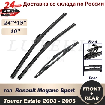 Silecek Ön ve Arka Silecek bıçak seti Kiti Renault Megane Sport Tourer Estate 2003 2004 2005 Ön Cam Ön Cam 24 