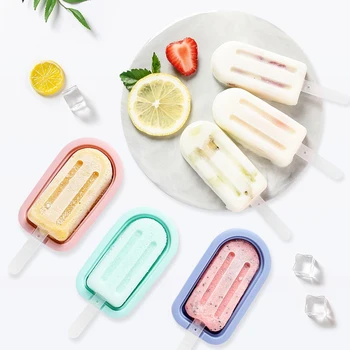 Silikon Dondurma Kalıp Gıda Sınıfı Silikon Yaratıcı Dıy Dondurma Kutusu Şerbet buzlu dondurma Kalıp mutfak gereçleri Malzemeleri
