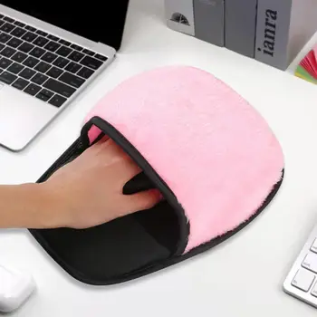 Sıcak Mouse Pad Premium Kış Sıcak peluş ısıtmalı Mouse Pad güvenli Fare Mat USB ısıtmalı bilgisayar Mouse Pad Okul için