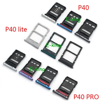 Sım Tepsi Tutucu İçin Huawei P40 Pro Lite SIM Kart Tepsi Yuvası Tutucu adaptör soketi Onarım Parçaları