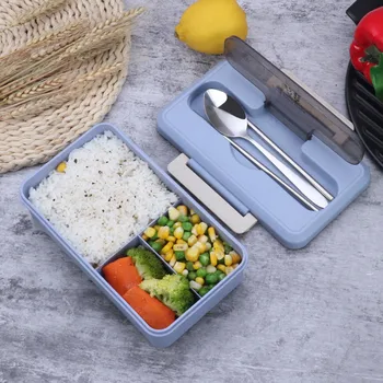 Sızdırmaz yemek kabı taşınabilir yürüyüş kamp ofis okul gıda konteyner mikrodalga ısıtma sofra Bento kutusu ile taze tutmak