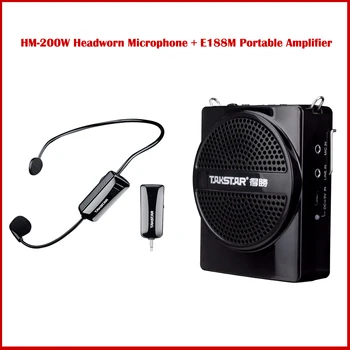Takstar HM-200W Kablosuz UHF Headworn Mikrofon +E188M Taşınabilir Bodypack Amplifikatör Öğretim Tur Rehberi Propaganda Kilise