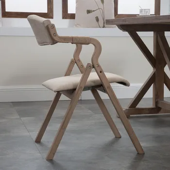 Trendy Tasarımcı Yemek Sandalyeleri Modern Rustik Vanity Katlanabilir Sandalyeler Benzersiz Tek Restoran Cadeiras De Jantar Ev Mobilya