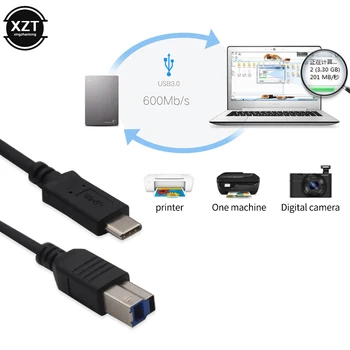 USB 3.1 Tip C 3.0 B BM Kablo Arayüzü Veri İletim Konektörü Telefon Macbook Laptop için Yazıcı sabit disk Tarayıcı