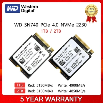 Yeni Batı Dijital WD SN740 1TB 2TB M. 2 SSD 2230 NVMe PCIe Gen 4x4 SSD Microsoft Surface ProX Yüzey Dizüstü 3 Buhar Güverte