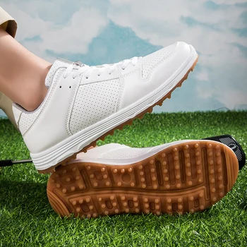 Yeni Golf Giyer Erkekler için Eğitim golf ayakkabıları Büyük Boy 36-46 yürüyüş ayakkabısı Golfçüler için Anti Kayma Yürüyüş Spor Ayakkabı