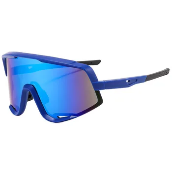 Yeni Moda Büyük Çerçeve Bisiklet Gözlük Açık Güneş Gözlüğü MTB Erkekler Kadınlar Spor Gözlük UV400 Bisiklet Bisiklet Gözlük Kutusu Olmadan