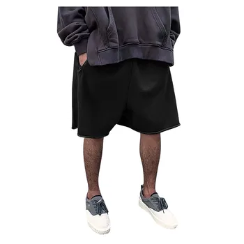 Yeni Pamuk Yumuşak Şort Erkekler Rahat Koşu Spor kısa pantolon Yaz Erkek Koşu Gevşek Şort Vintage Kısa pantolon Streetwear