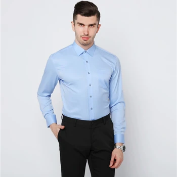 Yeni Streç Kırışıklık Karşıtı Pamuklu erkek gömlekleri Uzun Kollu Elbise Gömlek Erkekler İçin Slim Fit Camisa Sosyal İş Bluz Beyaz Gömlek