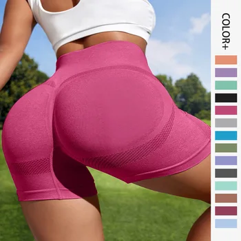 Yoga Şort Yüksek Bel Bayan egzersiz şortu Spor Yoga Asansör Popo Spor Kadın Yoga Spor Koşu kısa pantolon Spor