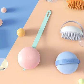 Yumuşak Jel Şampuan Fırçası Sürtünme banyo artefaktı Silikon Banyo Fırçası Baş masaj fırçası Tuvalet Malzemeleri