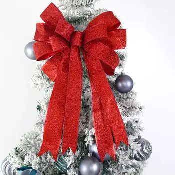 Yırtılmaya Dayanıklı Noel İlmek Köpüklü Glitter İlmek Şenlikli Boyutu Yeniden Kullanılabilir Noel Dekorasyon için Noel Ağacı Hediye Kutusu