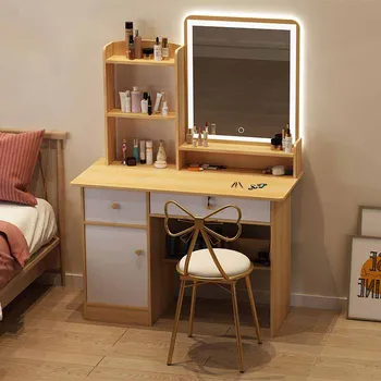 Çekmeceli Depolama Tuvalet masa lambası İskandinav Modern Mobil Dresser Yakın Yatak Rahat Schminktisch Minimalist yatak odası mobilyası