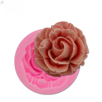 Çiçek Gül Silikon Kek Kalıbı 3D Çiçek Fondan Kalıp Kek Jöle Şeker Çikolata Dekorasyon Pişirme Aracı Kalıpları FQ2825